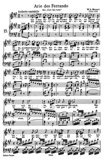 Arie des Ferrando - Wolfgang Amadeus Mozart
