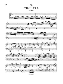 Partition complète (BWV 913), Toccata, D minor, Bach, Johann Sebastian