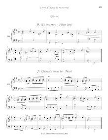 Partition 351-36, Messe en E Si my (): , (Et en terra - Plein Jeu) - , (Benedicimus te - Trio) - , Cornet - , Basse - , (Récit - Domine Deus) - , Voix humaine - , Duo - , Trio - , Plein Jeu - , Sanctus - , 3e Sanctus - Récit - , Agnus - Plein Jeu - , (Dernier Agnus - Dialogue), Livre d orgue de Montréal