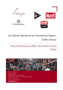 Régionales 2015 : Intentions de vote en Provence-Alpes-Côte-d Azur