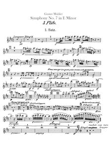 Partition flûte 3, 4 (doubles Piccolo 2), Piccolo 1, Symphony No.7