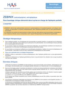 ZEBINIX - Synthèse d avis ZEBINIX - CT-8152