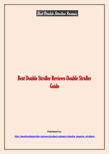 Double Stroller Guide