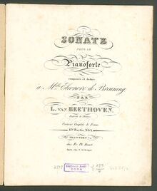 Partition complète, Piano Sonata, C major, WoO 51, Piano Sonatina, C-dur, WoO 51 par Ludwig van Beethoven