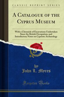 Catalogue of the Cyprus Museum