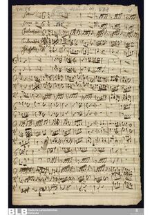 Partition complète, Concertino pour 2 Chalumeaus et 2 cornes en F major