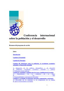 Conferencia internacional sobre la población y el desarrollo