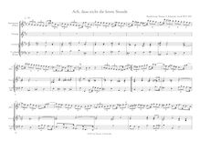 Partition , Ach, dass nicht die letzte Stunde (after BWV 439), chansons et airs