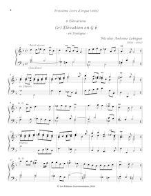 Partition (2e) Élévation en G♭ - en Dialogue, Troisième Livre d Orgue