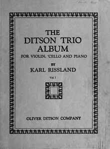 Partition complète et parties, pour Ditson Trio Album