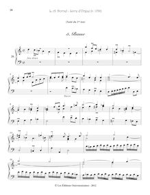 Partition , Basse, Pièces d orgue, Livre d orgue, Dornel, Antoine