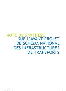 Observations et recommandations sur l avant-projet de schéma national des infrastructures de transport. Juin 2011.