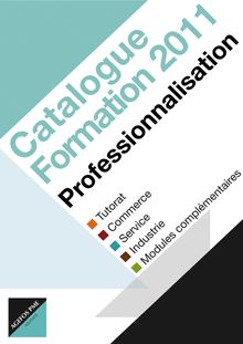 Catalogue de Professionnalisation 2011