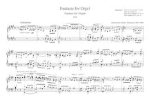 Partition complète (urtext), Fantasie pour Orgel, A major