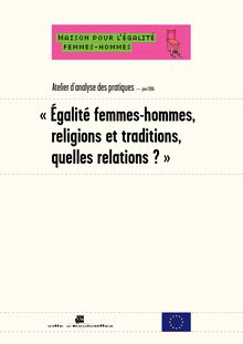 « Égalité femmes-hommes, religions et traditions, quelles ...