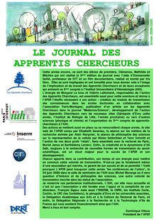 Journal des Apprentis Chercheurs 2008-2009 - LE JOURNAL DES ...