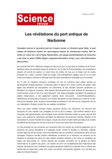Les révélations du port antique de Narbonne