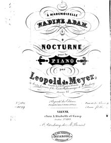 Partition complète, Nocturne, E Major, Meyer, Leopold de