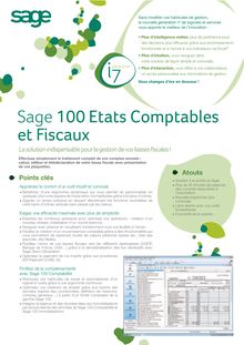 Sage 100 Etat Comptable et Fiscaux  i7