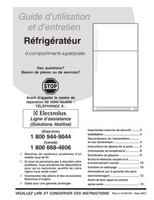 Notice Réfrigérateur Frigidaire  FRT18B5JZ0