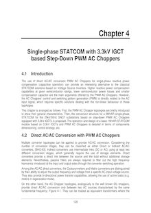 Single phase STATCOM with 3kV IGCT based Step Down PWM AC Choppers