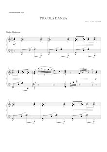 Partition complète, Piccolo Danza, C major, Viëtor, Alba Rosa