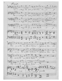 Partition , An die Jungfrau (en A♭ major), 6 Männerchöre, Urspruch, Anton