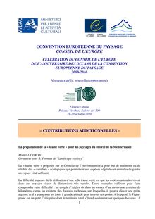 CONVENTION EUROPEENNE DU PAYSAGE CONSEIL DE L EUROPE ...