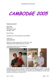 CAMBODGE 2005