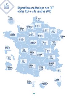 Carte de France des réseaux d éducation prioritaire