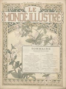 LE MONDE ILLUSTRE  N° 1861 du 26 novembre 1892