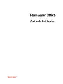 Teamware Office Guide de l  utilisation