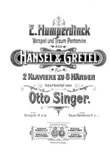 Partition Piano 2, Hänsel und Gretel, Märchenspiel in drei Bildern