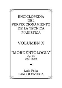 Partition complète, Mordentología, Parodi Ortega, Luis Félix
