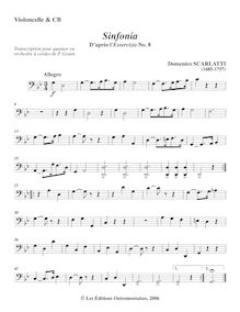 Partition basse (violoncelle, DB) , partie, Essercizi per Gravicembalo