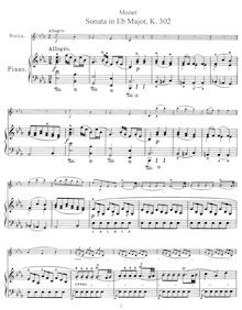 Partition complète et , partie, violon Sonata, Violin Sonata No.19