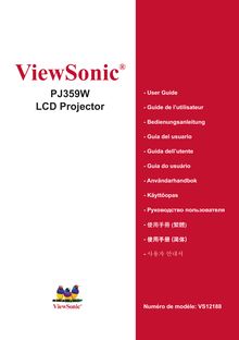PJ359W-1 User Guide, French