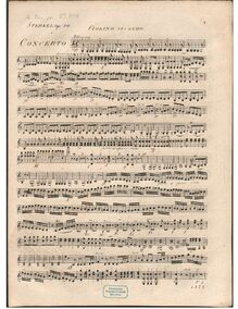 Partition violons II, Piano Concerto en C major, Op.40, C major