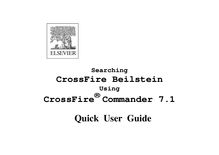 Crossfire beilstein crossfire commander 7 1 quick user guide