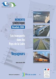 Les transports dans les Pays de la Loire - Voyageurs. : 2008_1