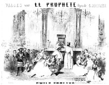 Partition complète,  des valses sur  Le prophète , Ettling, Emile