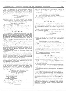 Octobre 1963 journal officiel de la republique togolaise 629   1
