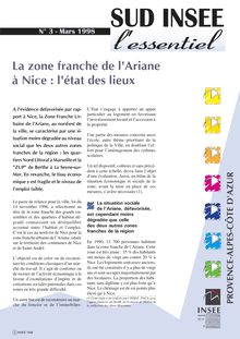 La zone franche de l Ariane à Nice : l état des lieux  
