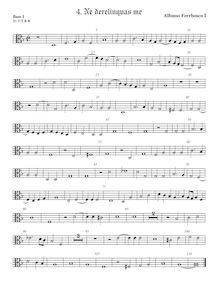 Partition viole de basse 1, alto clef, Motets, Ferrabosco Sr., Alfonso