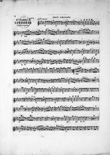 Partition hautbois solo, Sinfonie concertante à neuf instrumens
