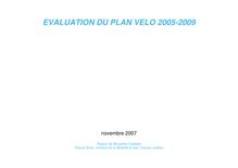 EVALUATION DU PLAN VELO 2005-2009
