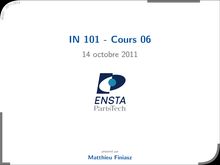 IN101 - cours 06 - 22 octobre 2010