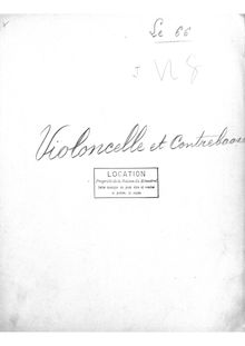 Partition violoncelles / Basses, Le 66, Soixante sixième, Offenbach, Jacques