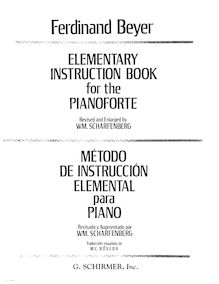 Partition Elementary Instruction Book pour pour Pianoforte, Vorschule im Klavierspiel