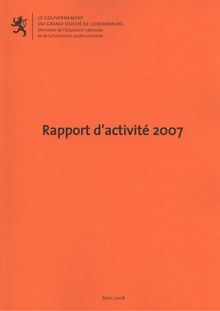 Rapport d activités 2007 - Untitled